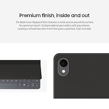 Samsung Book Cover Keyboard Slim ブラック Amazon.com: Samsung Book Slim Keyboard Cover for Galaxy Tab